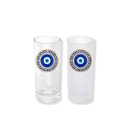 Ghostbastır Design Nazar Boncuklu Buzlu / Buzsuz Seçenekli Rakı Bardağı – 1 Adet Şık Sunum Bardağı 0136