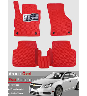 CHEVROLET CRUZE HATCHBACK (2008-2014) Uyumlu EVA Paspas Tam Set–Araca Özel,Su Geçirmez