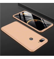 Xiaomi Mi 8 Kılıf Zore Kamera Korumalı 360 Tam Koruma Ays (Gold)