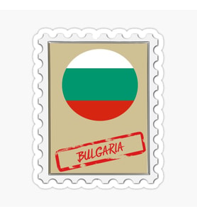 Bulgaristan Bulgar Posta Pulu ı Araba Sticker Çıkartması 2 Adet