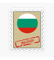Bulgaristan Bulgar Posta Pulu ı Araba Sticker Çıkartması 2 Adet