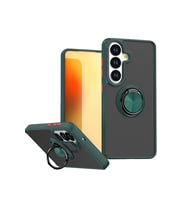 Galaxy S26 Montreal Yüzüklü Silikon Kapak - Yeşil