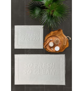 Merinos Pamella 2 Li Banyo Paspas Takımı Aura Krem