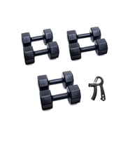 PS SPOR 3 ÇİFT DAMBIL SET 3 KG + 4 KG + 5 KG + AYARLANABİLİR SAYAÇLI EL YAYI