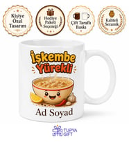 İşkembe Temalı Komik Baskılı Kupa Bardak Hediye Esprili Mutfak Kupası