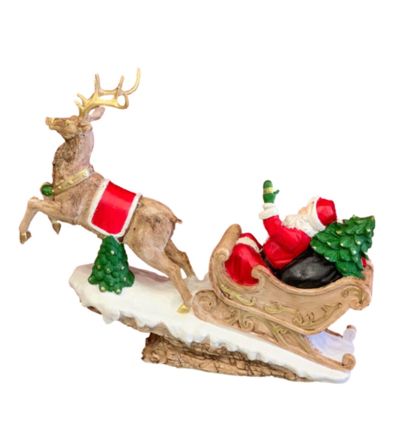 KIZAKLI NOEL BABA DEKOR HS659 (Kahverengi)