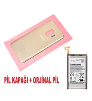 Samsung Galaxy S9 Arka Pil Batarya Kapağı + PİL (CAM) GOLD