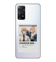 Redmi Note 12 Pro 4G Uyumlu Chainsaw Man Anime Tasarımlı Şeffaf Telefon Kılıfı