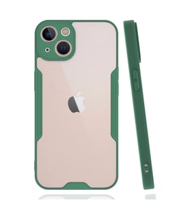 Apple İphone 14 Plus Kılıf Platin Silikon - Yeşil