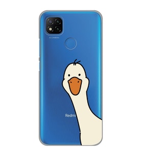 Redmi 9C / Redmi 10A Uyumlu Sevimli Ördek Desenli Şeffaf Telefon Kılıfı