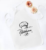 BK Home Kendin Tasarla Mutfak Önlüğü-1 (Beyaz)