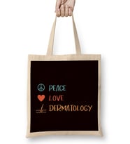 Peace Love Dermatology Dermatologist Medical Specialist Bez Çanta Uzun Saplı