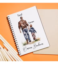 Canım Babam Baba & Oğul Tasarımlı Kişiye Özel Defter