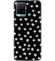 Vivo Y21a Plus Kılıf Resimli Desenli Silikon Platinium Series Papatyalar 1866