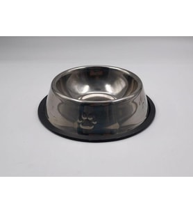 Kedi ve Köpek İçin Çelik Mama ve Su Kabı 18 CM METALİK