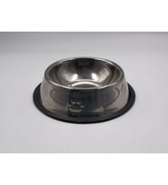 Kedi ve Köpek İçin Çelik Mama ve Su Kabı 18 CM METALİK