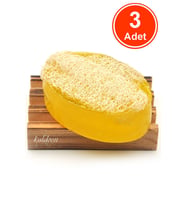 Kabak Lifli El Yapımı Doğal Limon Çiçeği Sabunu 120 G x 3 Adet
