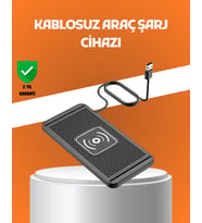 Araç İçi Kablosuz Şarj Pedi – Manyetik Güçlü Tutuş, Hızlı Şarj Özelliği