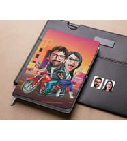 Bk Gift Kişiye Özel Sevgililer Karikatürlü Beyaz Defter-97 , Arkadaşa Hediye , Sevgiliye Hediye