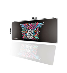 SonicTouch UltraGrand Hayat Kısa Kuşlar Uçuyor Grafiti Xxl Gamer Oyuncu Klavye Mouse Pad 40x90Cm
