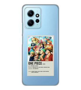 Redmi Note 12 4G Uyumlu One Piece Desenli Şeffaf Telefon Kılıfı