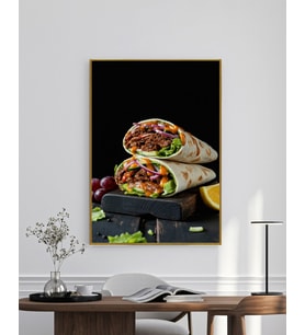 TAVUK ET DÖNER Ev Duvar Salon Güzellik Salonu Ofis Dükkan Dekarasyon Kanvas Tablo