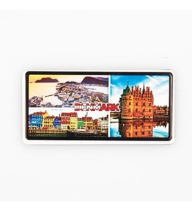Danimarka Temalı Plaka Magnet (Karışık)