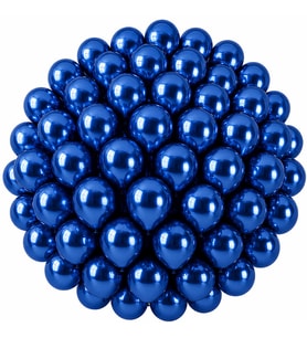Mavi Renk Lateks krom Balon (30 cm) - 50 Adet