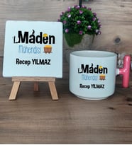 Maden Mühendisi Hediye Seti Kupa Bardak T Kulplu ve Dekoratif Taş Mühendisler Günü Hediyesi (Model 4)