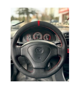 Mazda 3.23 Araca Özel Direksiyon Kılıfı (noktalı Nubuk Yüzüklü)