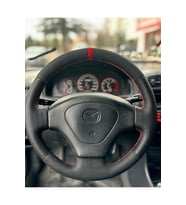 Mazda 3.23 Araca Özel Direksiyon Kılıfı (noktalı Nubuk Yüzüklü)