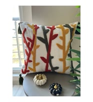 NİVEMESHOME DEKORATİF NAKIŞLI KIRLENT KILIFI 45X45