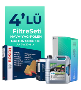 BOSCH Suzuki Swift 1.2 Filtre Bakım Seti Liqui Moly Motor Yağlı (2011-2017) 4 Lü