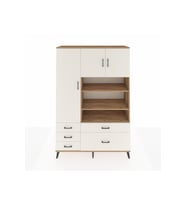 Hyperion Gardrop 9 Raflı 5 Çekmeceli 3 Kapaklı 132x44x195 Çam-Aytaşı