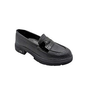 Lgoth  Kadın Topuklu Loafer Ayakkabı - SİYAH - 39