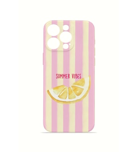 iPhone 15 Pro Vorian İnce Kamera Korumalı Mika Kılıf Summer Vibes Lemon