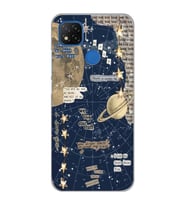 Xiaomi Redmi 9C / 10A Uyumlu Gezegen Aesthetic Tasarımlı Şeffaf Telefon Kılıfı