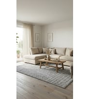 Dream Soft Gri Yumuşak Yüzeyli Kaymaz Makinede Yıkanabilir Halı