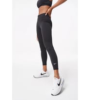 Nike Sportswear Essentials Mid Rise 7/8 Leggings Black Pamuklu Kadın Spor Tayt Siyah
