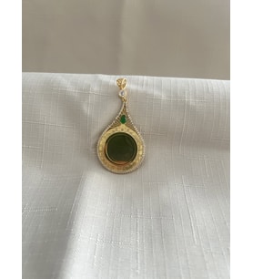 ÇEYREK TAKILABİLEN 925 AYAR GÜMÜŞ KOLYE UCU