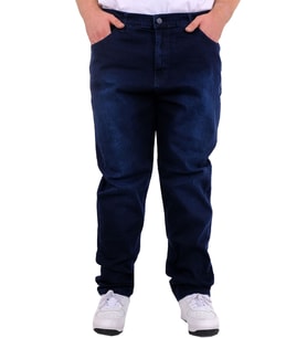 Mode XL Büyük Beden Erkek Klasik Kot Pantolon MARK 21920d Lacivert