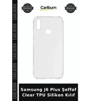 Samsung J6 Plus Şeffaf Clear TPU Silikon Kılıf Cep Kılıfı Mobil Aksesuar