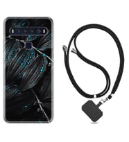 TCL 10L 10 Plus 10SE 20E 20SE 30 L7 Kılıf Boyun Askılı Silikon Foid Green 1643