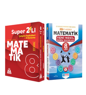 Örnek Akademi 8. Sınıf Süper İkili Matematik Seti ve Evrensel Soru Bankası Seti 2 Kitap