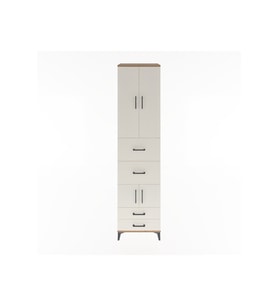 Hyperion Dolap 4 Raflı 4 Çekmeceli 4 Kapaklı 60x44x243 Çam-Aytaşı