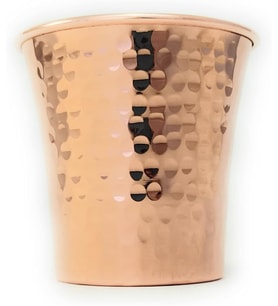 CC Serisi (15oz) - El Yapımı Süper Ağır İçecek Bardağı veya Servis Soğuk İçecekler ve Kokteyl Kupası, İçi Kalay Kaplı Saf Katı Bakır El Yapımı Bardak (Dövülmüş)