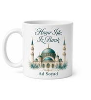 Cami Yaptıran Hayırsever Sadaka-i Cariye Kubbe Minare Kupa Bardak Hediye