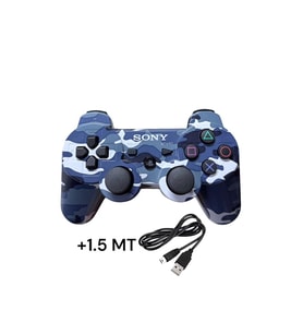 Ps3 Dual-shock Gamepad Yeni Nesil Kol Desenli Joystıck Oyun Kolu PC + 1.5 MT Şarj Kablosu HEDİYE