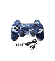 Ps3 Dual-shock Gamepad Yeni Nesil Kol Desenli Joystıck Oyun Kolu PC + 1.5 MT Şarj Kablosu HEDİYE