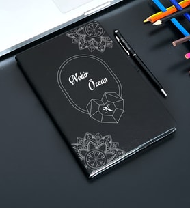 Kişiye Özel Deri Tasarım Defter TS09